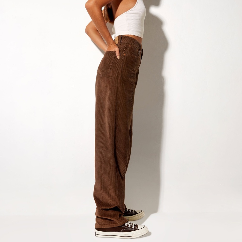 Motel Rocks dark brown parallel corduroy jeans/pants - Picture 11 of 12